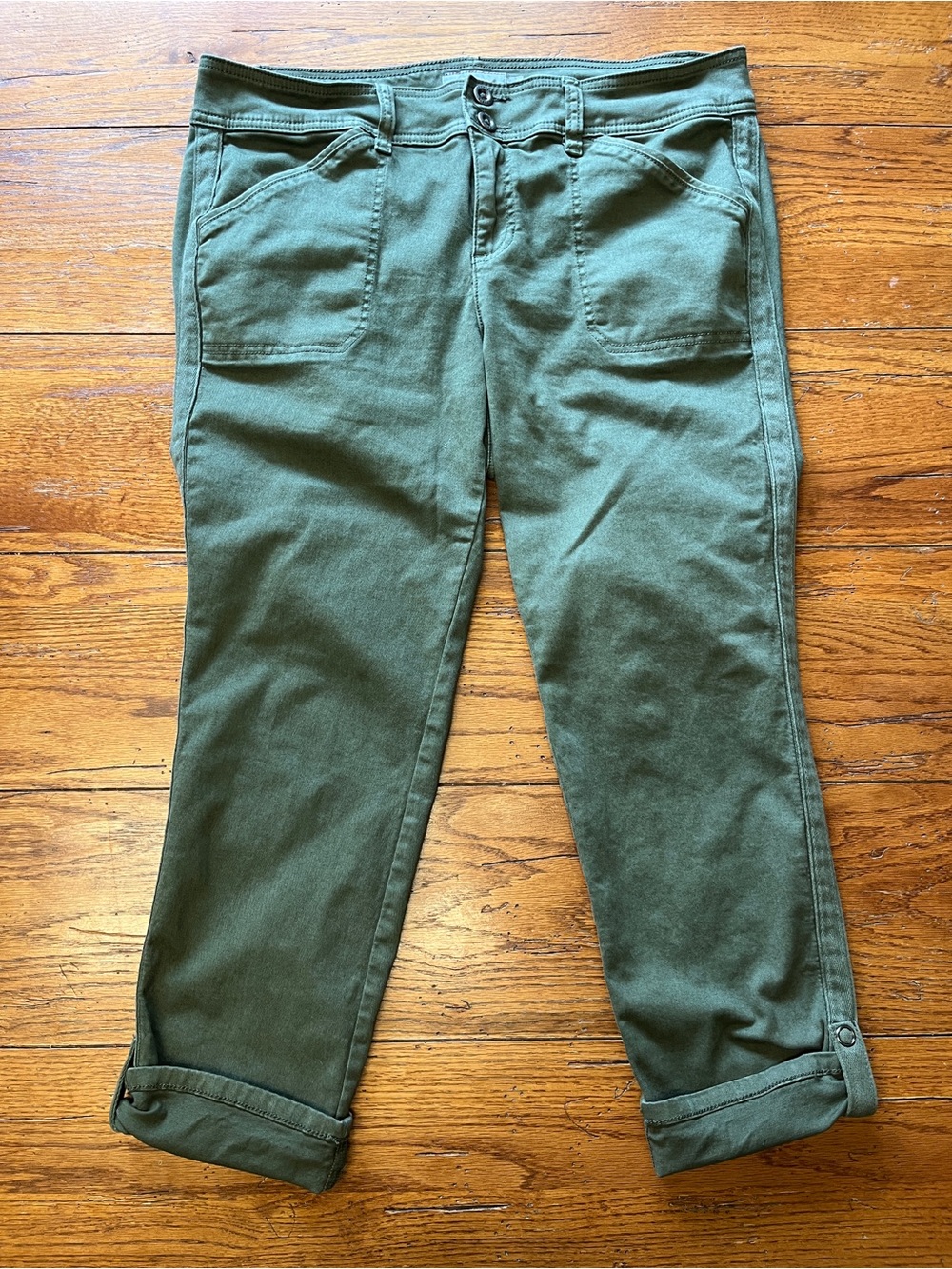 Torrid Cropped Green Pants 16